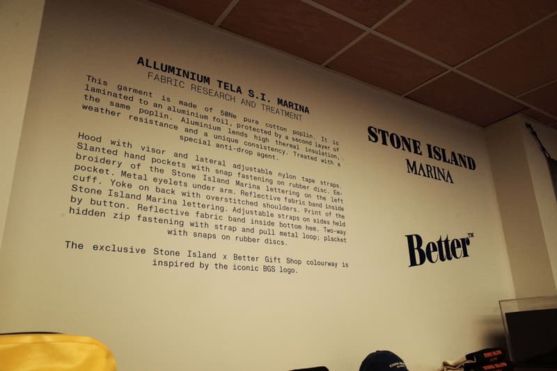Stone Island Marina x Better Gift Shop Connect on Collaborative Colorway and Pop-Up release info blue limited edition price