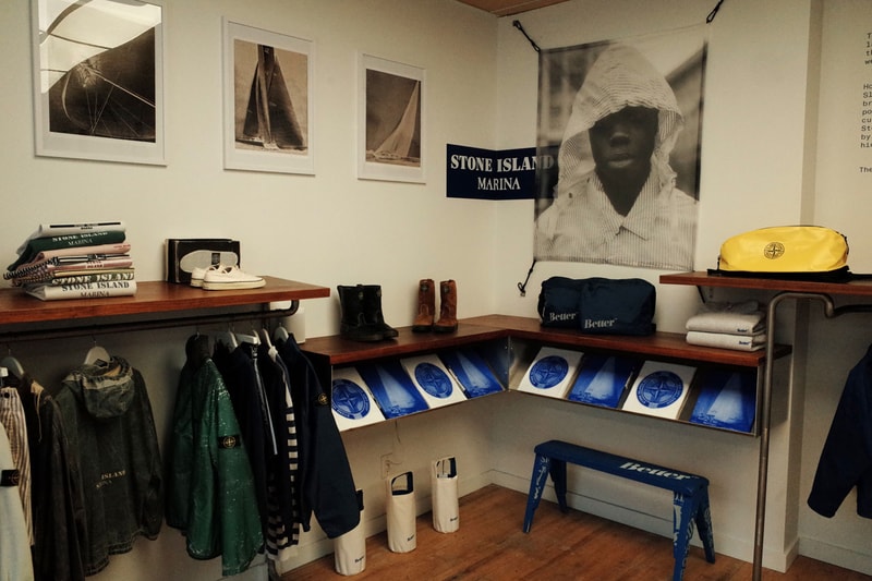 Stone Island Marina x Better Gift Shop Connect on Collaborative Colorway and Pop-Up release info blue limited edition price 