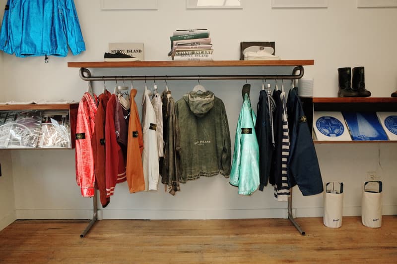 Stone Island Marina x Better Gift Shop Connect on Collaborative Colorway and Pop-Up release info blue limited edition price
