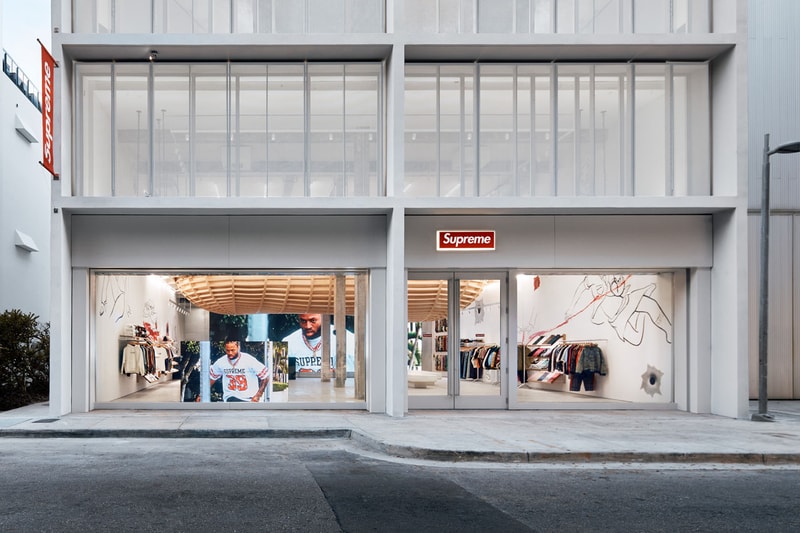 Supreme Sets Up Shop in Miami Rita Ackerman, Harmony Korine, Mark Gonzales, Nate Lowman and Fuck This Life. florida store hours open address info Ben Kadow, Caleb Barnett, Kader Sylla, Mark Gonzales, Elijah Odom, Patrick O’Mara, Rowan Zorilla, Sean Pablo, Seven Strong and Troy Gipson;