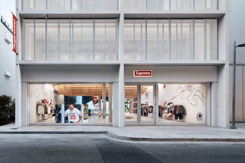 Supreme Sets Up Shop in Miami Rita Ackerman, Harmony Korine, Mark Gonzales, Nate Lowman and Fuck This Life. florida store hours open address info Ben Kadow, Caleb Barnett, Kader Sylla, Mark Gonzales, Elijah Odom, Patrick O’Mara, Rowan Zorilla, Sean Pablo, Seven Strong and Troy Gipson;