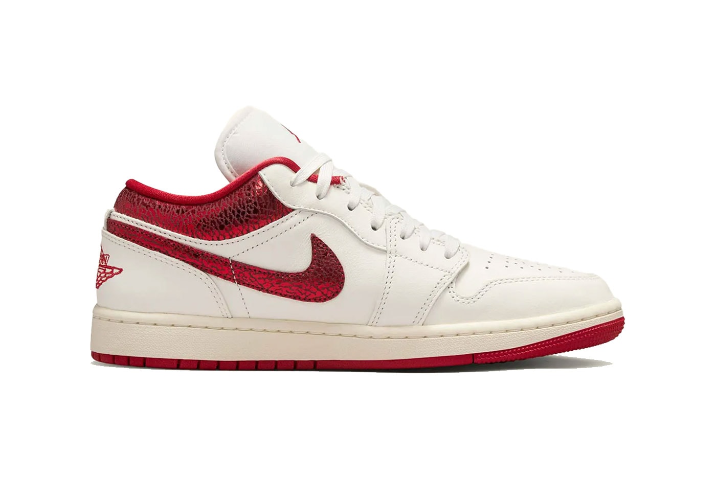Air Jordan 1 Low “Ruby” HJ9338-106 Jordan Brand Sail/Team Red-Varsity Red Summer 2025 Release Info 
