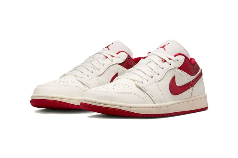 Air Jordan 1 Low “Ruby” HJ9338-106 Jordan Brand Sail/Team Red-Varsity Red Summer 2025 Release Info 