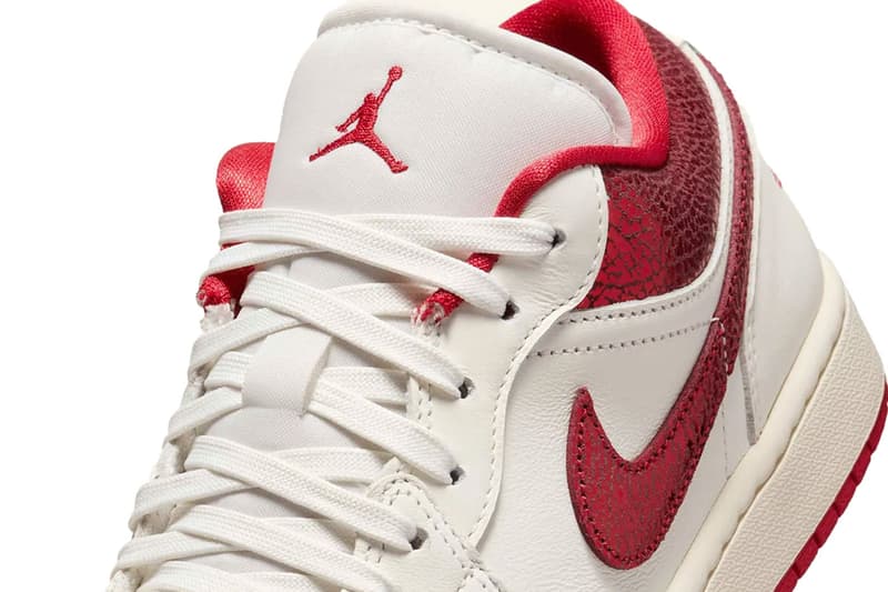 Air Jordan 1 Low “Ruby” HJ9338-106 Jordan Brand Sail/Team Red-Varsity Red Summer 2025 Release Info 
