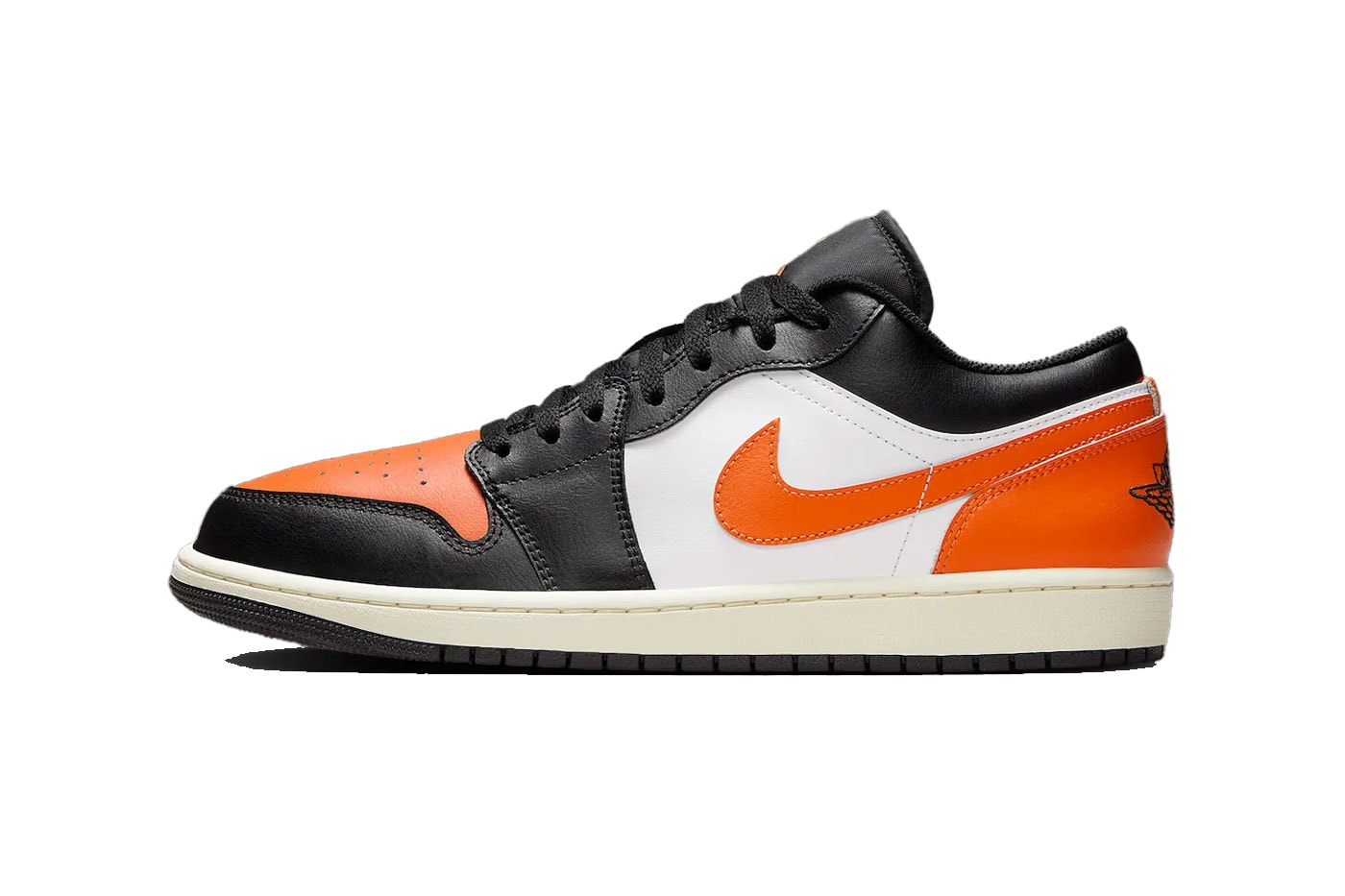 Air Jordan 1 Low “Shattered Backboard” 553558-081 Black/Starfish-White-Sail Summer 2025 Release Info 