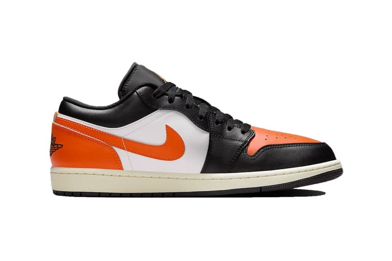 Air Jordan 1 Low “Shattered Backboard” 553558-081 Black/Starfish-White-Sail Summer 2025 Release Info 