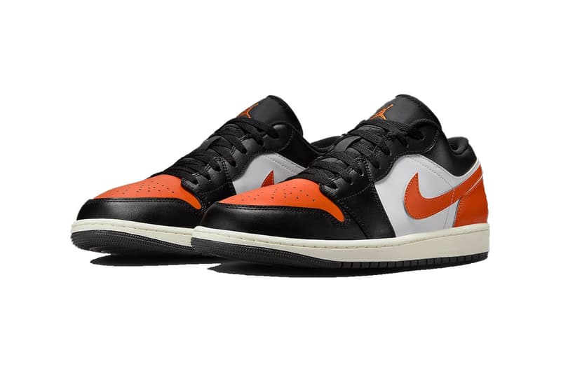 Air Jordan 1 Low “Shattered Backboard” 553558-081 Black/Starfish-White-Sail Summer 2025 Release Info 