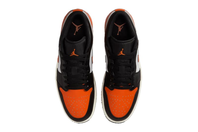 Air Jordan 1 Low “Shattered Backboard” 553558-081 Black/Starfish-White-Sail Summer 2025 Release Info 