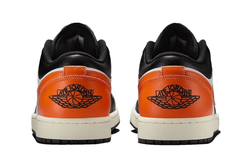 Air Jordan 1 Low “Shattered Backboard” 553558-081 Black/Starfish-White-Sail Summer 2025 Release Info 