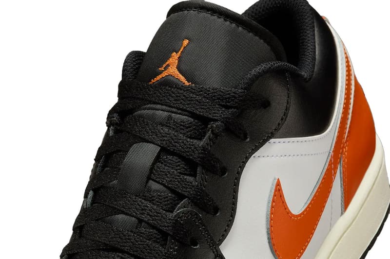 Air Jordan 1 Low “Shattered Backboard” 553558-081 Black/Starfish-White-Sail Summer 2025 Release Info 