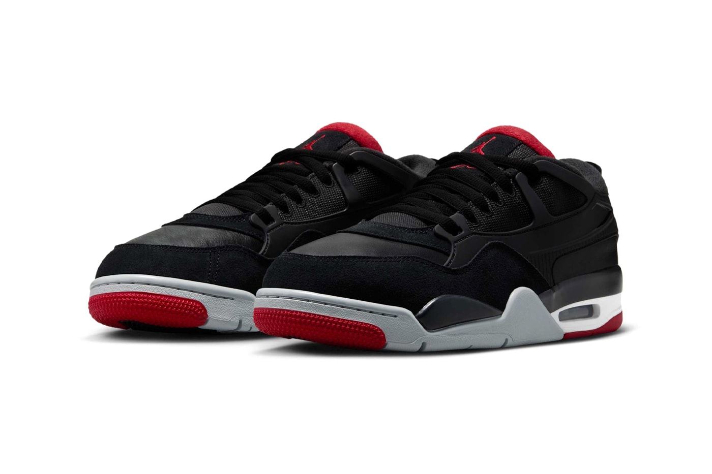 Official Look at the Air Jordan 4 RM "Bred" FQ7939-061 Black/Varsity Red-Wolf Grey-White jordan brand nigel sylvesters