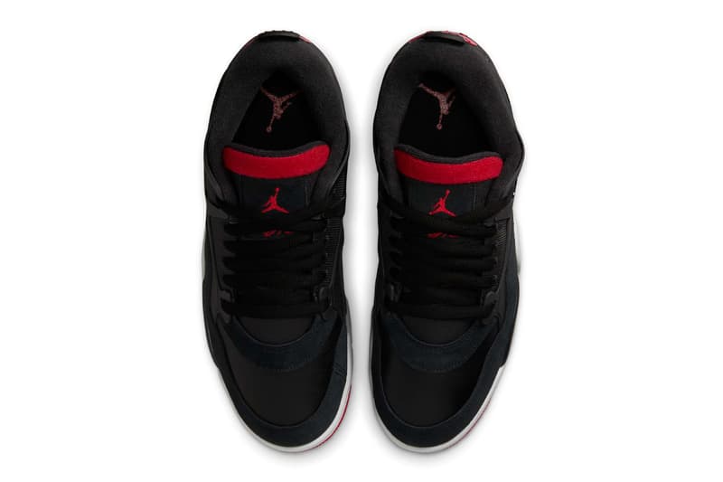 Official Look at the Air Jordan 4 RM "Bred" FQ7939-061 Black/Varsity Red-Wolf Grey-White jordan brand nigel sylvesters