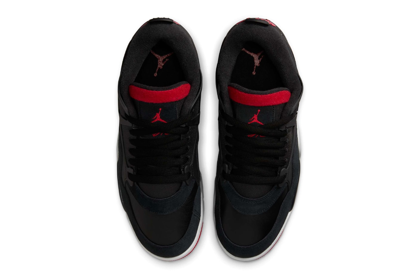 Official Look at the Air Jordan 4 RM "Bred" FQ7939-061 Black/Varsity Red-Wolf Grey-White jordan brand nigel sylvesters