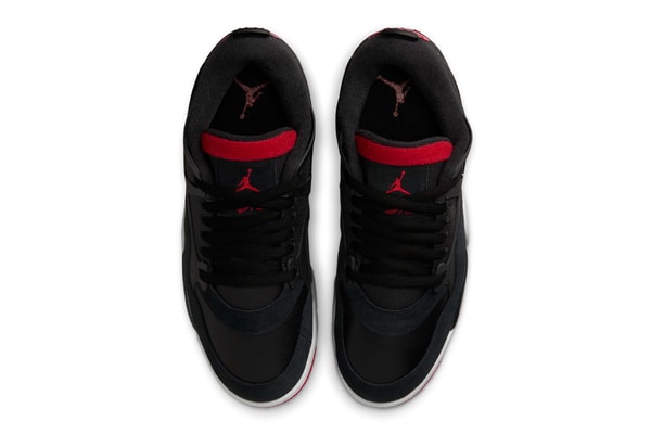 Official Look at the Air Jordan 4 RM "Bred" FQ7939-061 Black/Varsity Red-Wolf Grey-White jordan brand nigel sylvesters