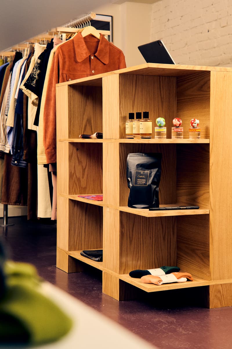 Cueva Curates a Cozy Vibe in Newly Renovated West Village Store open hours nyc new york city store menswear our legacy 032c, A Kind of Guise, Engineered Garments, NN.07, Metalwood Studio and N. HOOLYWOOD. 