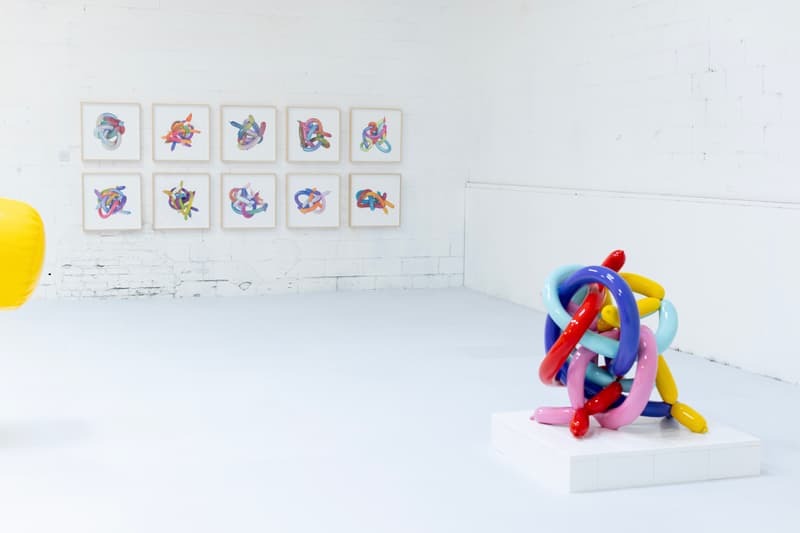 cj hendry keff joons exhibition balloon sculptures artworks installations