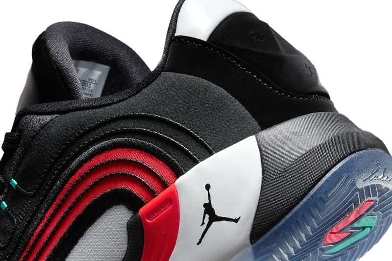 Jordan Luka "Bloodline” Pack Luka 4 Luka .77 HF0823-001 HF0806-101 Black/White-University Red-Chilling Blue White/Gym Red-Black Release Info