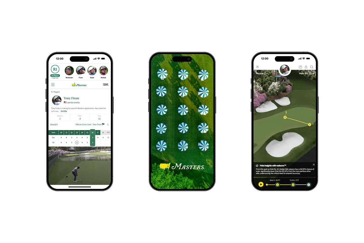 masters tournament the best app in sports ibm phone application technology fan experience