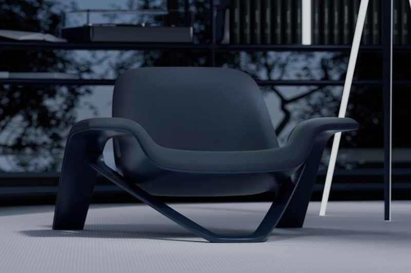 Felix Godard "Psukhe" Milan Design Week Debut furniture arm chair LABÒ Cultural Experience Blue Episteme Nous White sci-fi novel PsukheteleInfo
