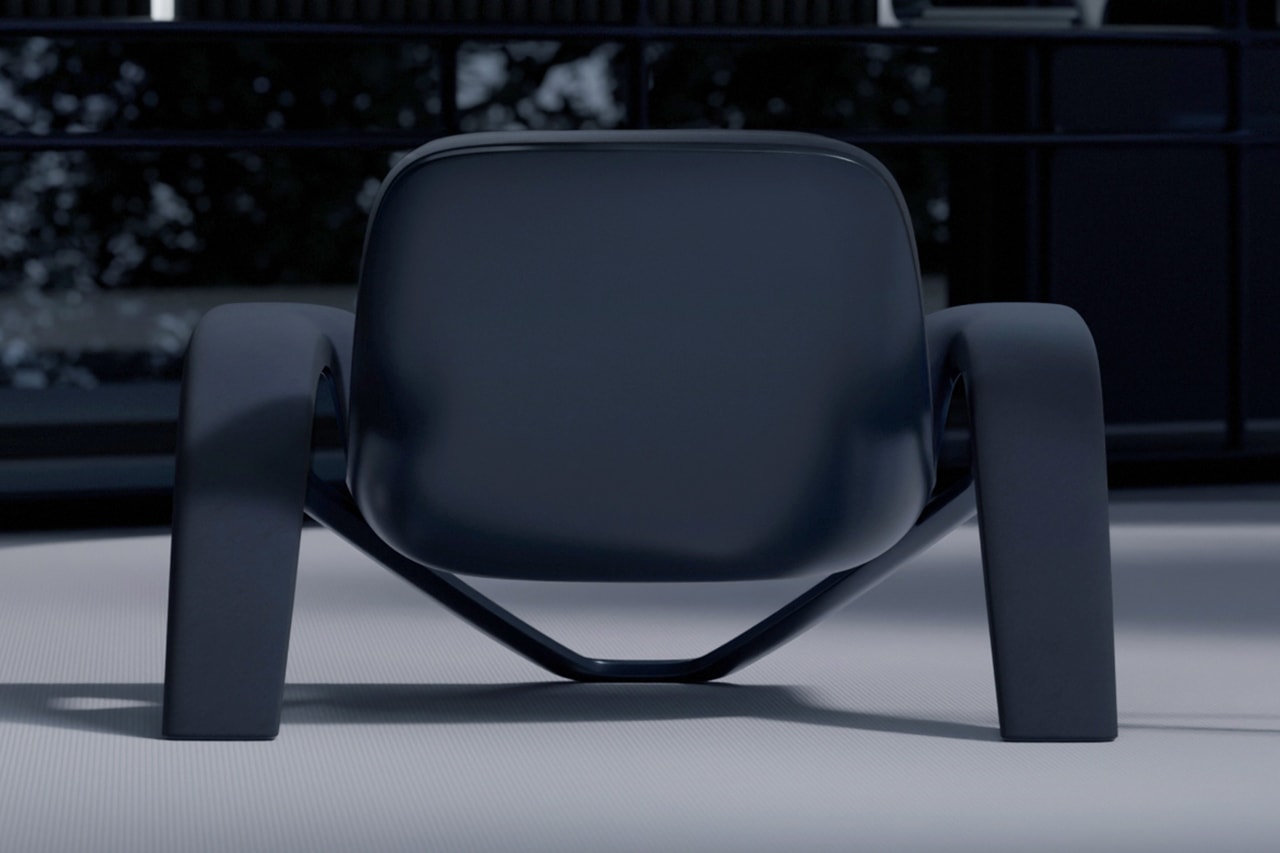 Felix Godard "Psukhe" Milan Design Week Debut furniture arm chair LABÒ Cultural Experience Blue Episteme Nous White sci-fi novel PsukheteleInfo