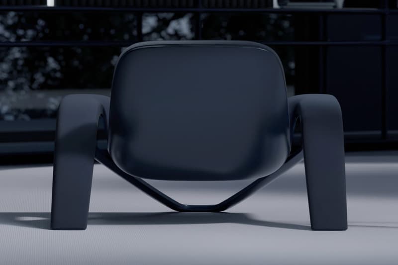 Felix Godard "Psukhe" Milan Design Week Debut furniture arm chair LABÒ Cultural Experience Blue Episteme Nous White sci-fi novel PsukheteleInfo