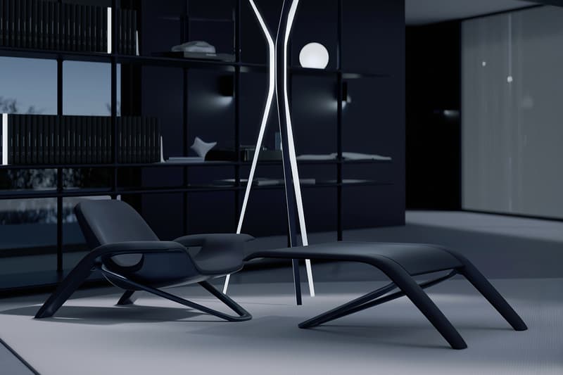Felix Godard "Psukhe" Milan Design Week Debut furniture arm chair LABÒ Cultural Experience Blue Episteme Nous White sci-fi novel PsukheteleInfo