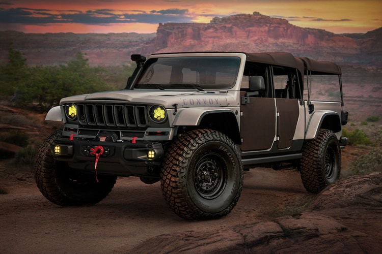 Jeep Reimagines Its Military Roots with the Gladiator Convoy Concept