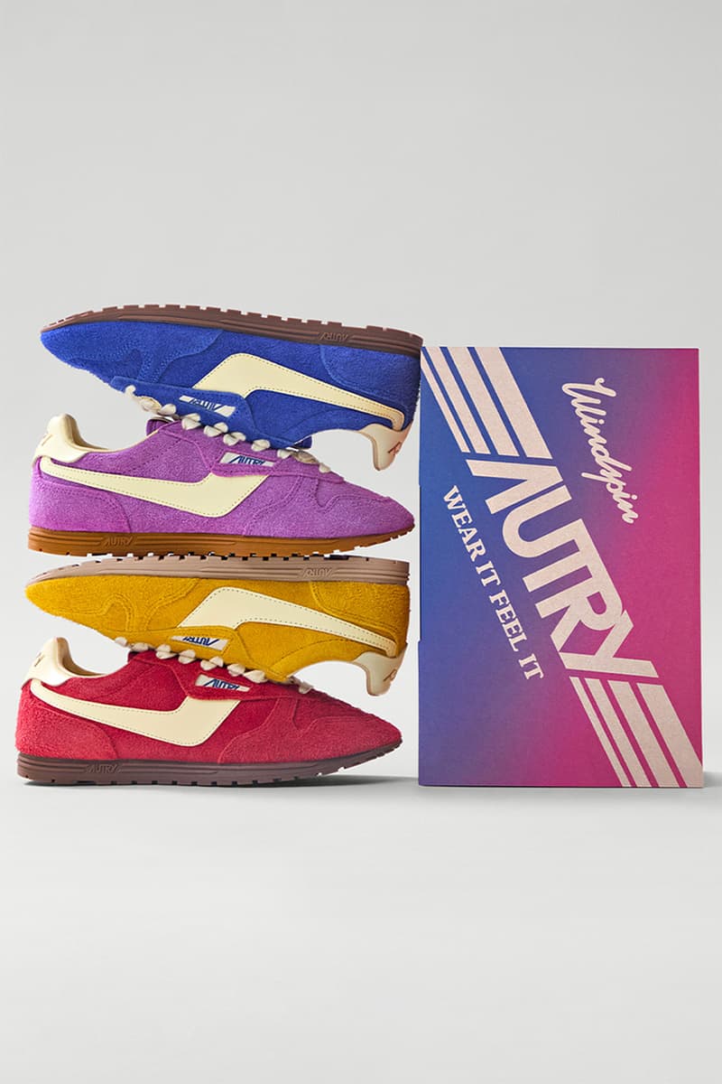 autry sneaker footwear spring summer 2025 silhouette windspin streetwear gradient los angeles LA west coast beach sunset california 60s nostalgic collection gradient colorway