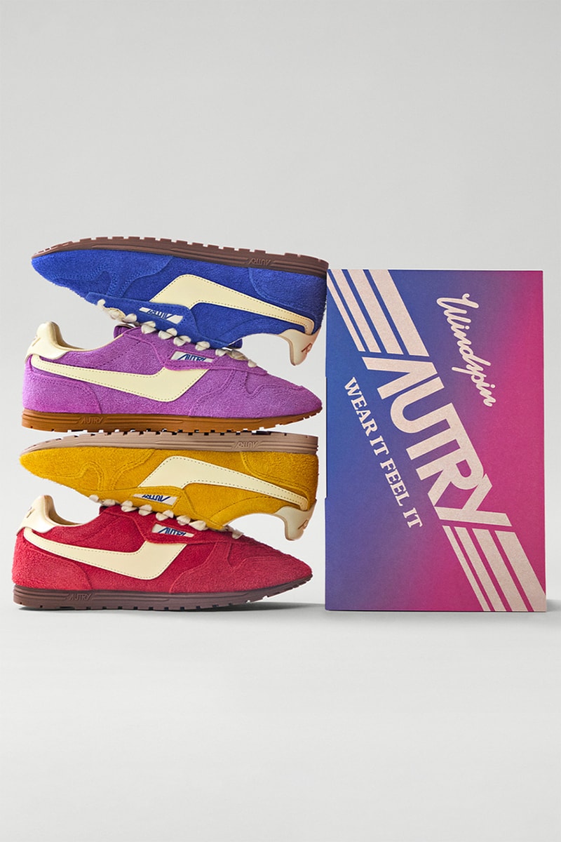 autry sneaker footwear spring summer 2025 silhouette windspin streetwear gradient los angeles LA west coast beach sunset california 60s nostalgic collection gradient colorway