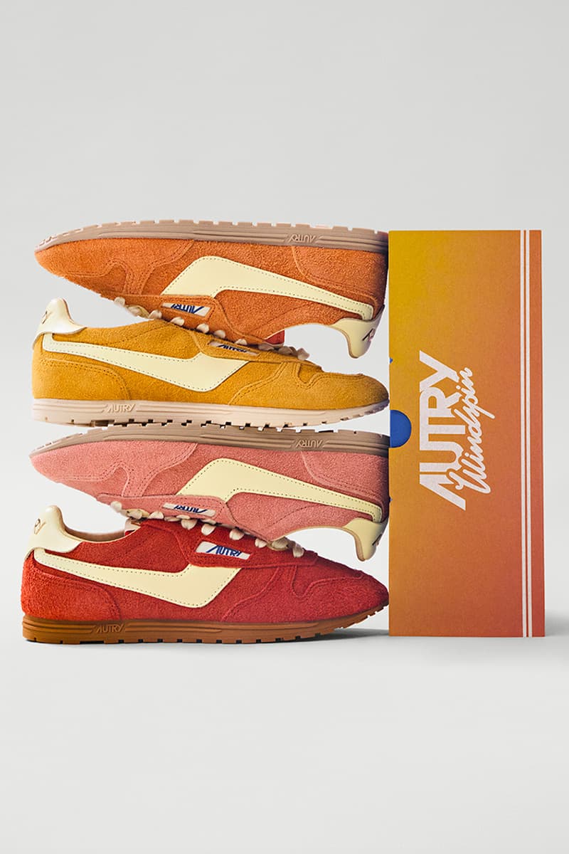 autry sneaker footwear spring summer 2025 silhouette windspin streetwear gradient los angeles LA west coast beach sunset california 60s nostalgic collection gradient colorway