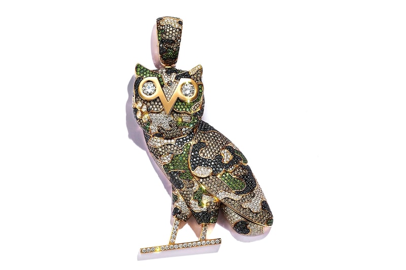 Drake Gifts Vybz Kartel With Custom Alex Moss OVO Chain drizzy camo owl back to back sold out new york concerts since prison release