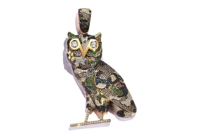 Drake Gifts Vybz Kartel With Custom Alex Moss OVO Chain drizzy camo owl back to back sold out new york concerts since prison release