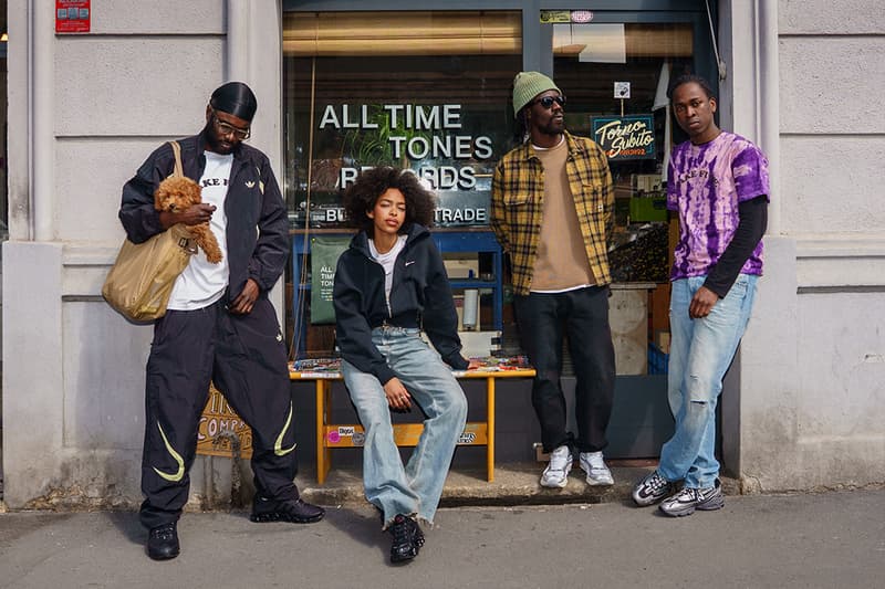 foot locker summer different campaign info winner circle lostboys akwaaba world undercover spain uk england france paris italy milan community day in the life video visuals hypebeast sneaker footwear streetwear asics GEL-KINETIC FLUENT new balance 1000 adidas megaride nike shox y2k 2000 vintage nostalgic