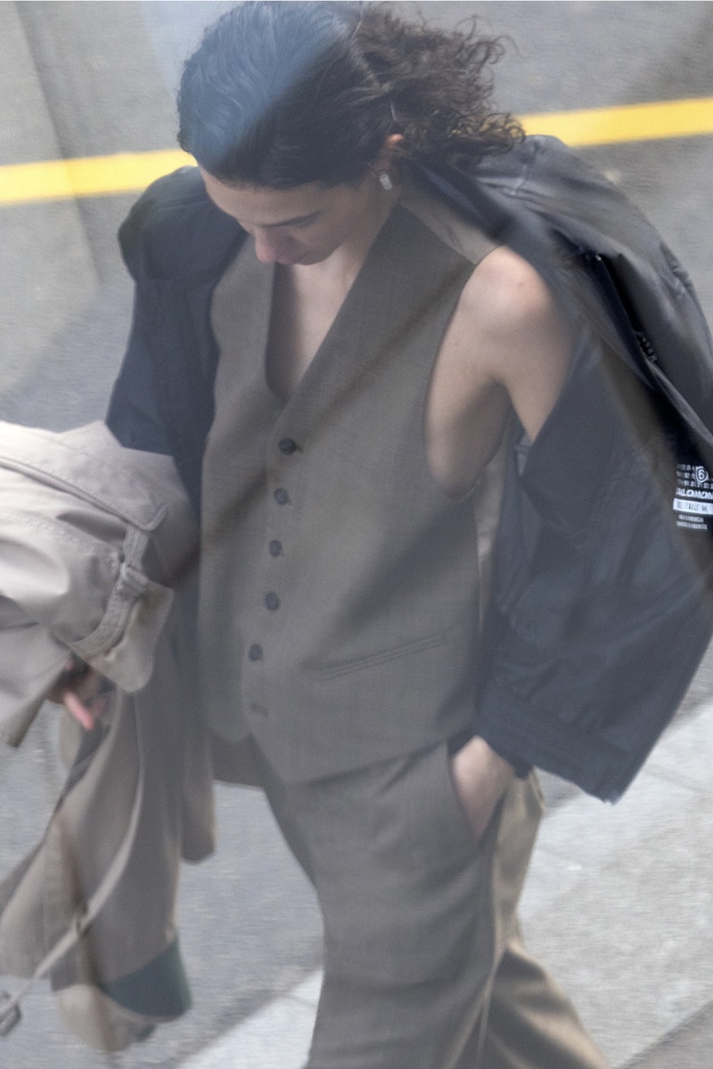 MM6 Maison Margiela Reveals Spring 2025 Salomon Unisex Collaboration collection bomber jacket xt-4 mle ultramarine spectur 2 sneaker xt-14 backpack 