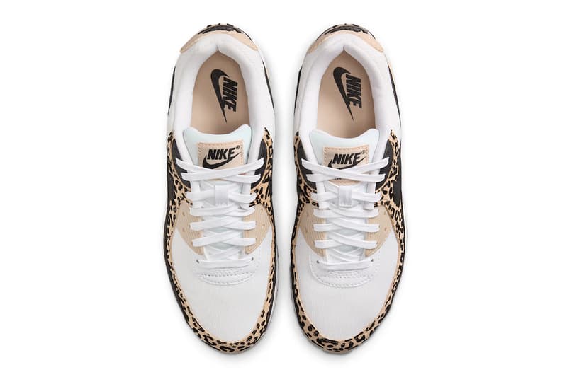 Nike Air Max 90 “Leopard” IF1619-100 White/Sanddrift/Hemp/Black april 2025 release date Swoosh