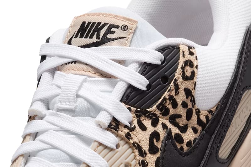 Nike Air Max 90 “Leopard” IF1619-100 White/Sanddrift/Hemp/Black april 2025 release date Swoosh