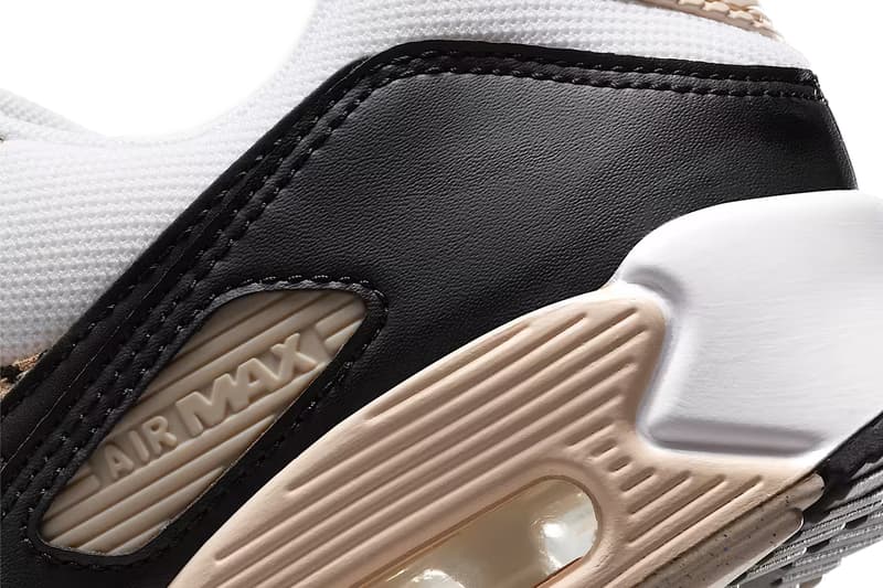 Nike Air Max 90 “Leopard” IF1619-100 White/Sanddrift/Hemp/Black april 2025 release date Swoosh