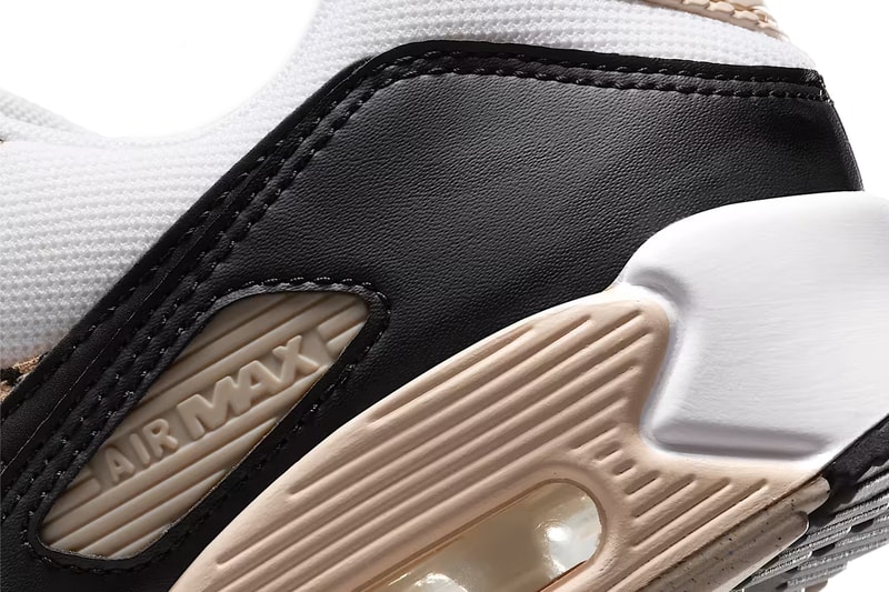 Nike Air Max 90 “Leopard” IF1619-100 White/Sanddrift/Hemp/Black april 2025 release date Swoosh