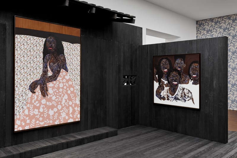 Amoako Boafo Gagosian London Solo Exhibition Announcement art artworks I Do Not Come to You by Chance