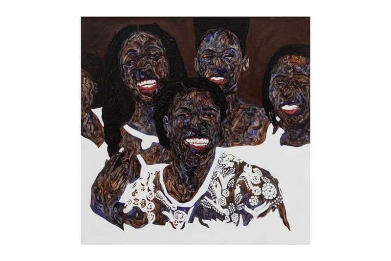 Amoako Boafo Gagosian London Solo Exhibition Announcement art artworks I Do Not Come to You by Chance