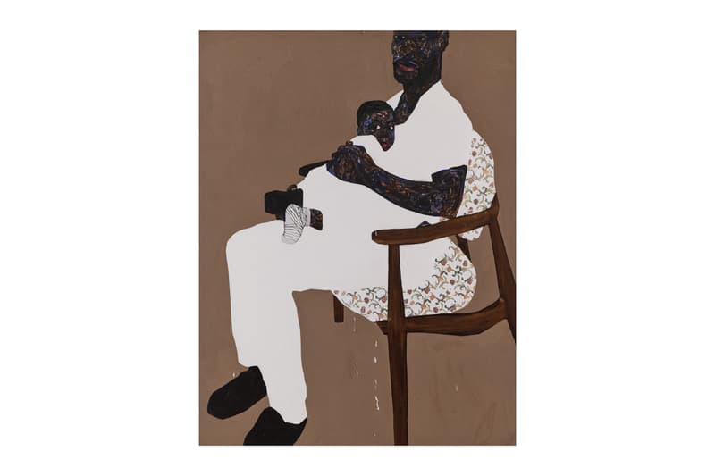 Amoako Boafo Gagosian London Solo Exhibition Announcement art artworks I Do Not Come to You by Chance