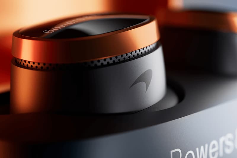 Bowers & Wilkins Launches 'Pi8 McLaren Edition' Earbuds sony bose bang olufsen formula 1 audiophile lando norris max verstappen