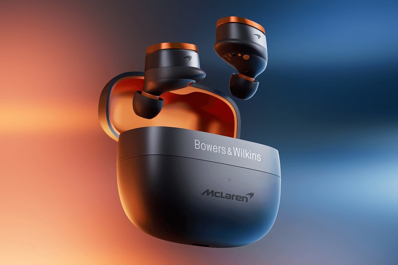 Bowers & Wilkins Launches 'Pi8 McLaren Edition' Earbuds sony bose bang olufsen formula 1 audiophile lando norris max verstappen