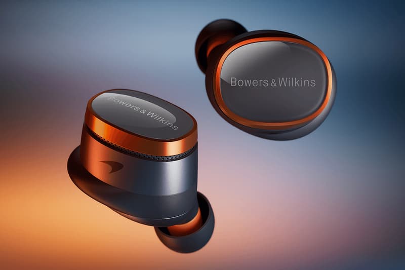 Bowers & Wilkins Launches 'Pi8 McLaren Edition' Earbuds sony bose bang olufsen formula 1 audiophile lando norris max verstappen
