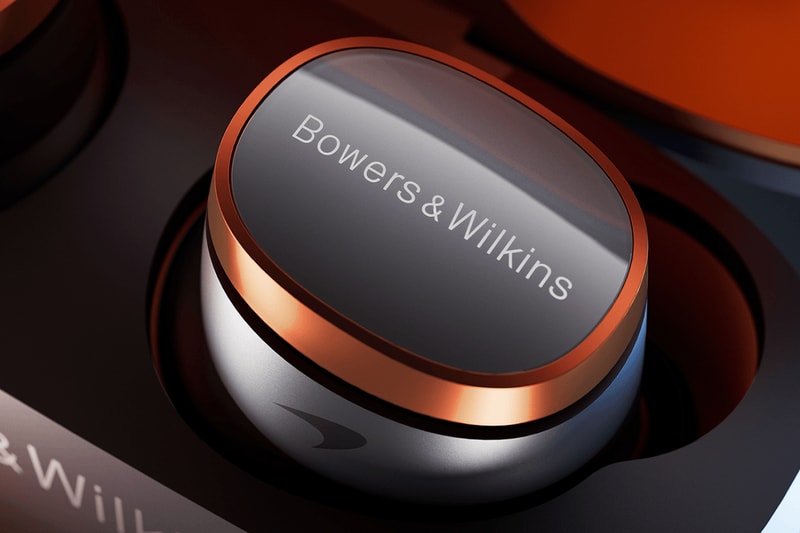 Bowers & Wilkins Launches 'Pi8 McLaren Edition' Earbuds sony bose bang olufsen formula 1 audiophile lando norris max verstappen
