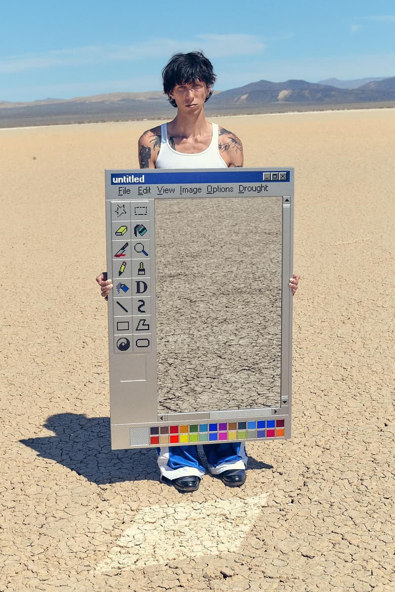 Drought Brings Windows 95 MS Paint to Life in New Mirror app desktop computer technology design home nostalgic