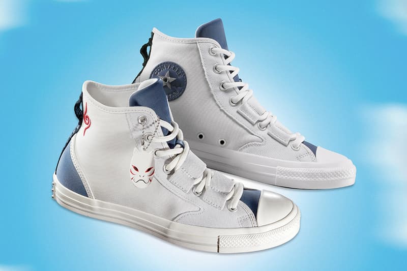 Naruto Shippuden x Converse Collaboration Chuck Taylor Pack “Naruto” “Uzumaki Sasuke” “Uchiha Gaara” A14836C A14837C A14838C "Kakashi" Converse Weapon Itachi Uchiha Release Info