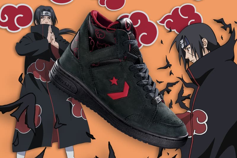 Naruto Shippuden x Converse Collaboration Chuck Taylor Pack “Naruto” “Uzumaki Sasuke” “Uchiha Gaara” A14836C A14837C A14838C "Kakashi" Converse Weapon Itachi Uchiha Release Info