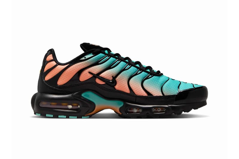 Nike Air Max Plus Arrives in a Summer-Ready Gradient peach teal DM0032-022 swoosh tropical swoosh