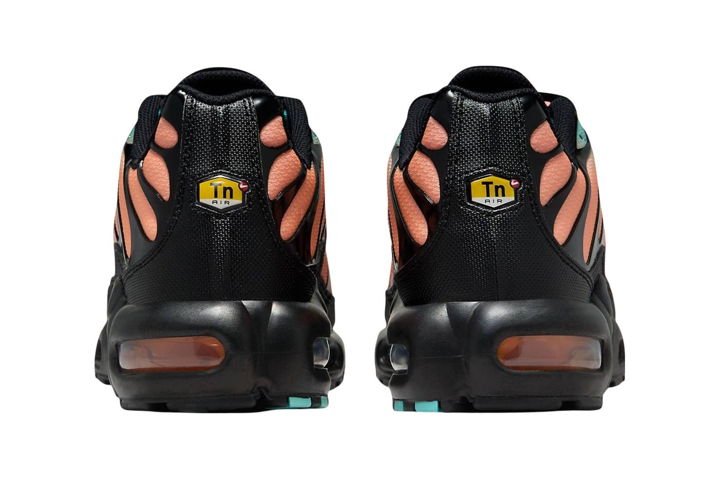 Nike Air Max Plus Arrives in a Summer-Ready Gradient peach teal DM0032-022 swoosh tropical swoosh